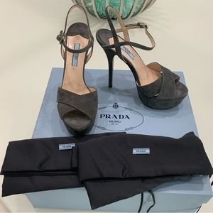 Prada heels, size 36, color Anthracite